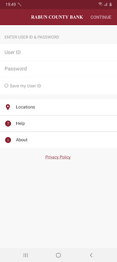 Android application RCB Business Banking screenshort
