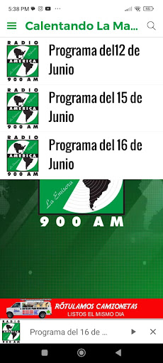 Radio America 900 Screen 2