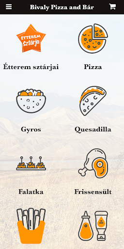 Android application Bivaly Pizza & Bár screenshort