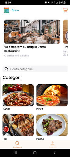 Android application Great Food Restaurant screenshort