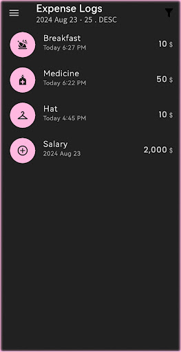 Daily Track Expenses Screenshot