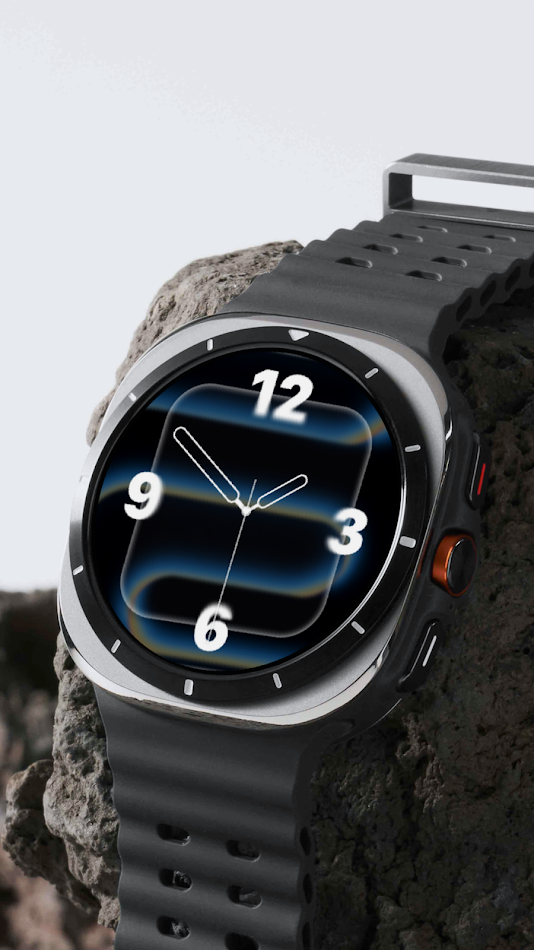 #4. ClearGlass Watch Face (Android) di: pooransuthar.com