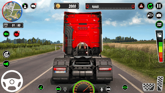 Captura de Pantalla 1 juego condución camione ciudad android