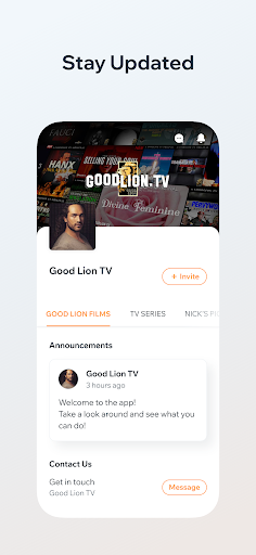 Android application Good Lion TV screenshort