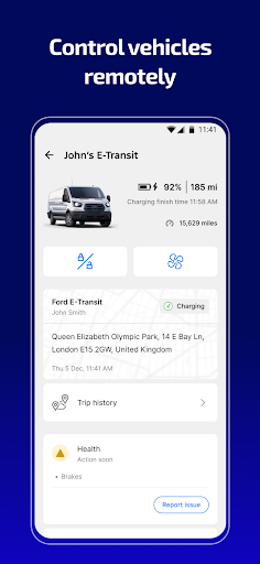 Screenshot of Ford Pro Telematics Drive