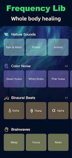 Screenshot of Healing Frequencies Sounds