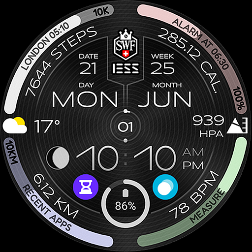 SWF Less Digital Watch Face logo