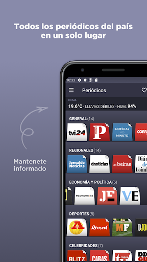 Vista previa de la aplicación