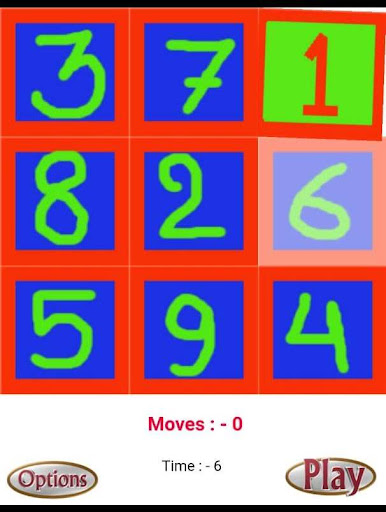 Android application Puzzle 1 2 3 Game screenshort