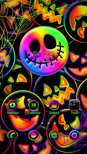 Android application Rainbow Pumpkin - Wallpaper screenshort