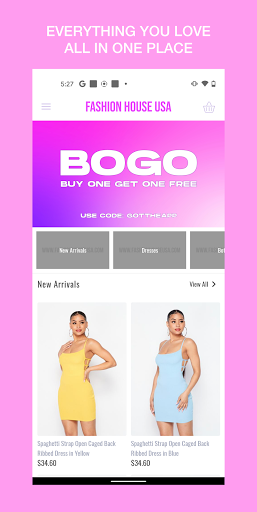 Android application Fashion House USA screenshort