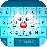 Blue Cat Face Typany Keyboard icon