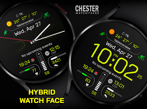 Android application Chester Hybrid watch face screenshort