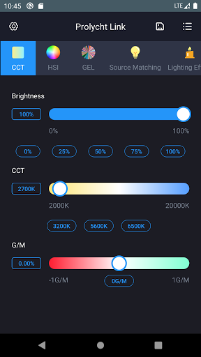 Android application Chroma Link screenshort