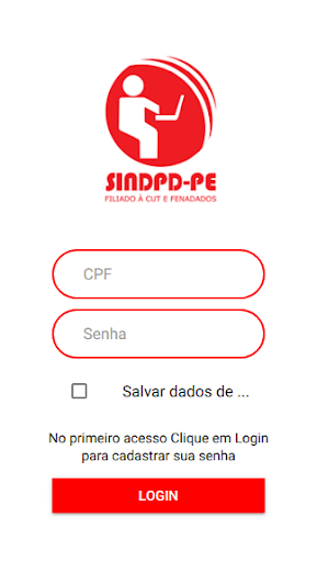 Android application Carteirinha SINDPD-PE screenshort