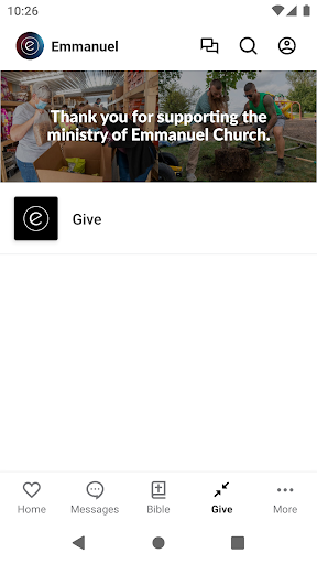 Screenshot of Emmanuel Church