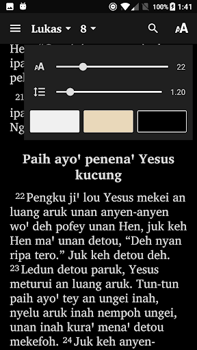 Injil Lukas Punan Screen 3