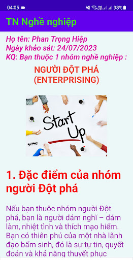 TN Nghề nghiệp Screenshot