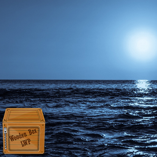 ocean at night wallpaper logo