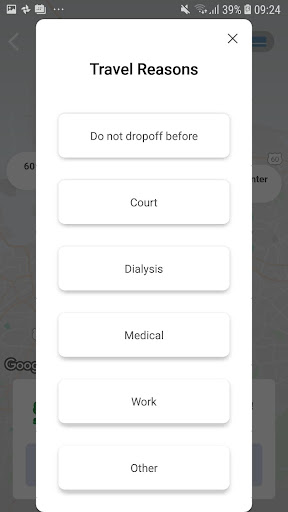 Screenshot of HRT Paratransit