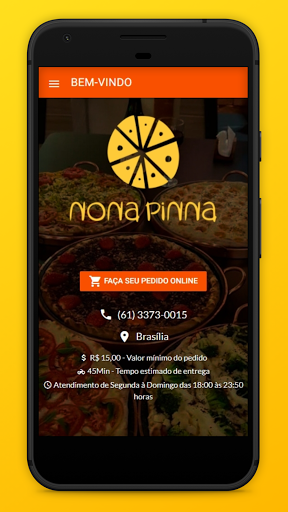 Android application Pizzaria Nona Pinna screenshort