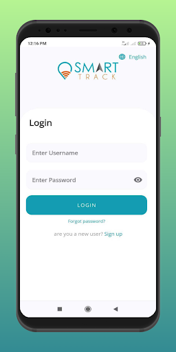 Android application Track Smart screenshort