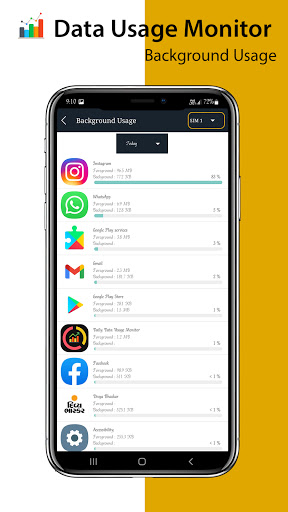 Data Usage Monitor  Daily Data Usage