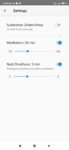 Meditation Timer Screen 2