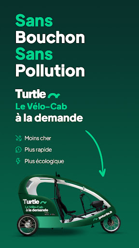 Android application Turtle: commandez un vélo-cab screenshort