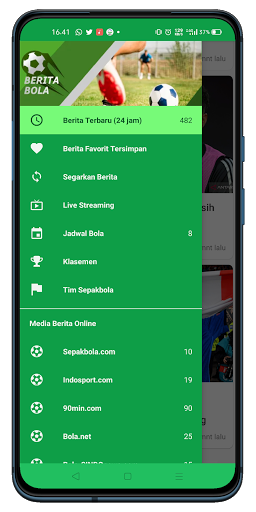 Android application Kabar Sepak Bola Dunia screenshort