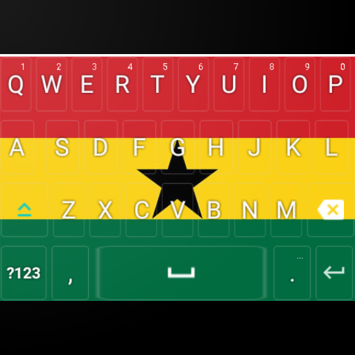 Ghana flag KeyBoard logo