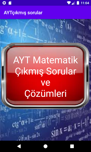 Android application AYT Matematik çıkmış sorular screenshort
