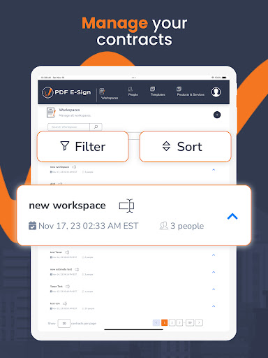 Screenshot of PDFEsign.com PDF E-Sign