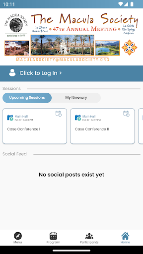Android application Macula Society 2024 screenshort
