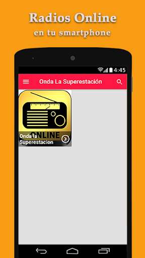 Android application Onda la Super Estación - Radio screenshort