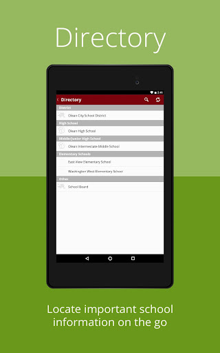 Olean City School District Screen 2