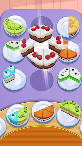 蛋糕分类 - 颜色分类与合并解谜游戏