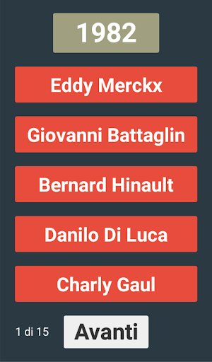 Android application Giro Tour Vuelta screenshort