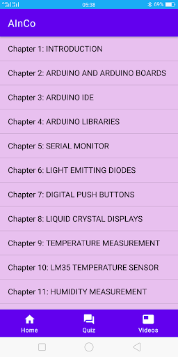 Android application AInCo screenshort