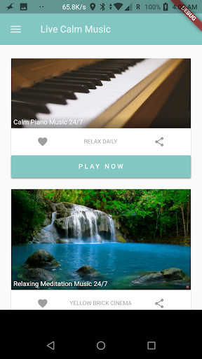 Live Calm Music Screen 3