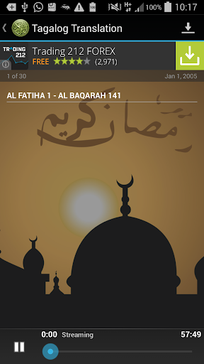 Quran Filipino MP3 Translation Screen 3
