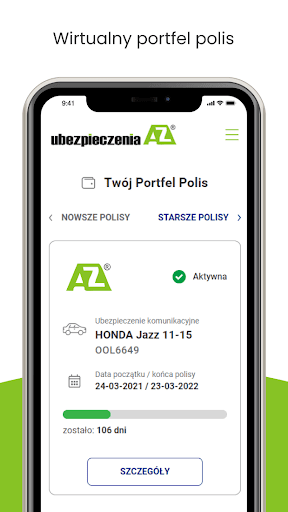 Android application Klient AZ screenshort