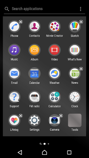 Deep Black Theme For Xperia Screen 3