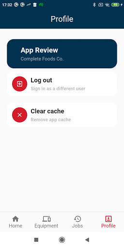 Android application Middleby Service screenshort
