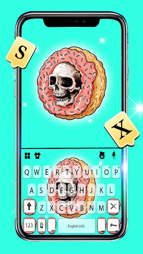 Android application Skull Style Donut Keyboard The screenshort