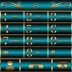 Abstract Turquoise Dialer them MOD