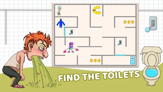Toilet Rush: Vomit Out