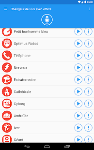 Changeur de voix avec effets Capture d'écran