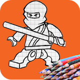 How to draw ninja on phone icon