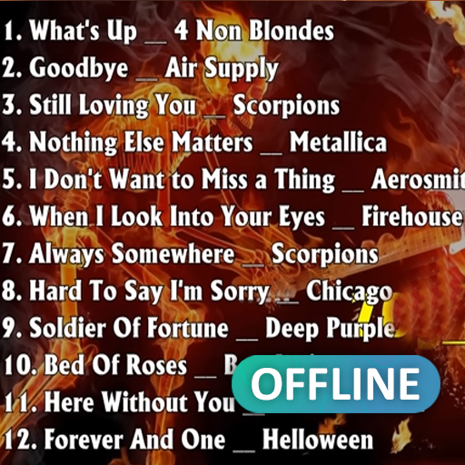 Android application Soft Rock 70s 80s 90s Offline screenshort